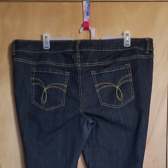 Torrid Denim Size 22 Faux Jewel Double Button - Picture 4 of 5